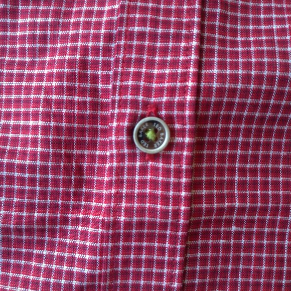 Ted Baker Red Short Sleeve Shirt- Men- Size S - Picture 7 of 8